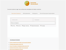 Tablet Screenshot of duurzamevacaturebank.nl